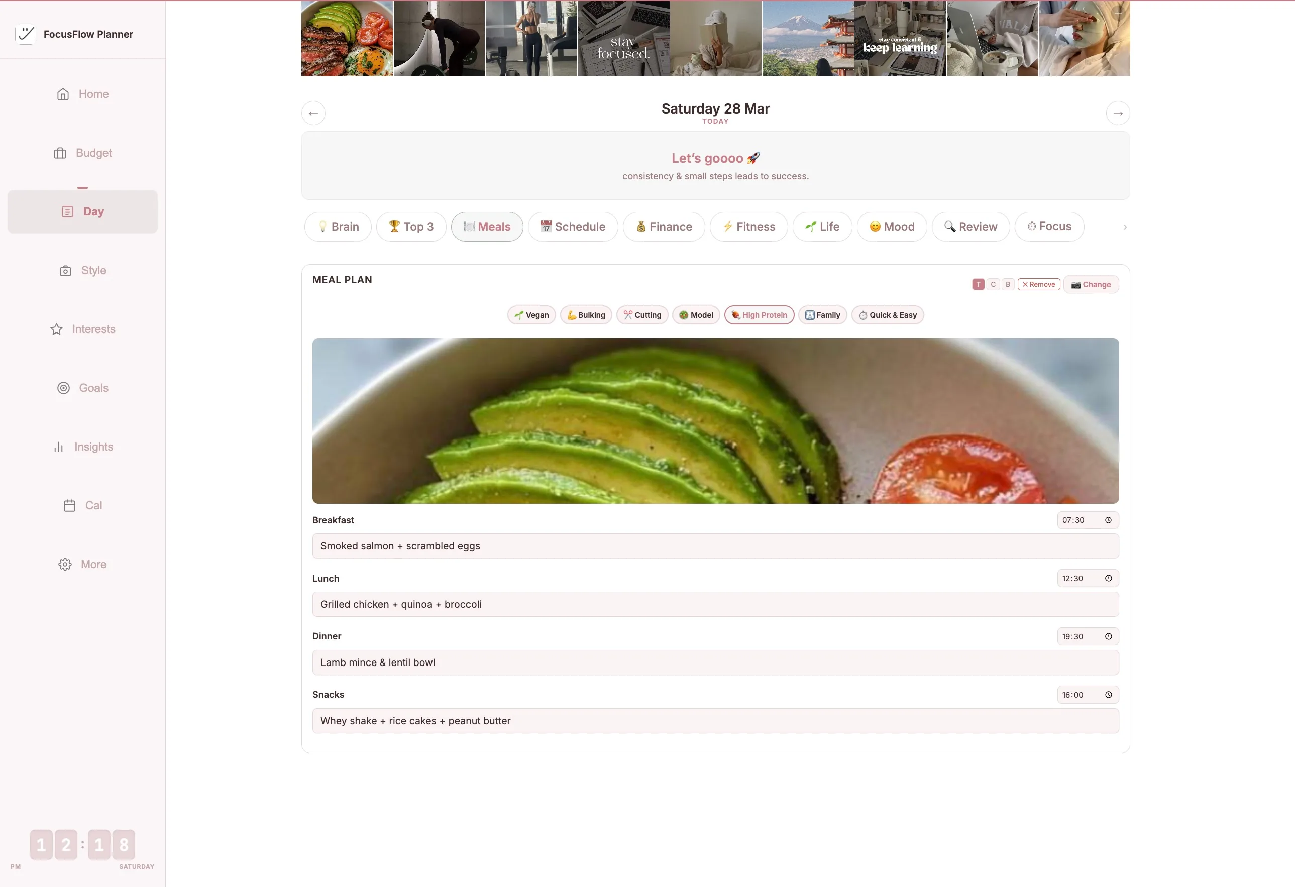 FocusFlow Meal Planner